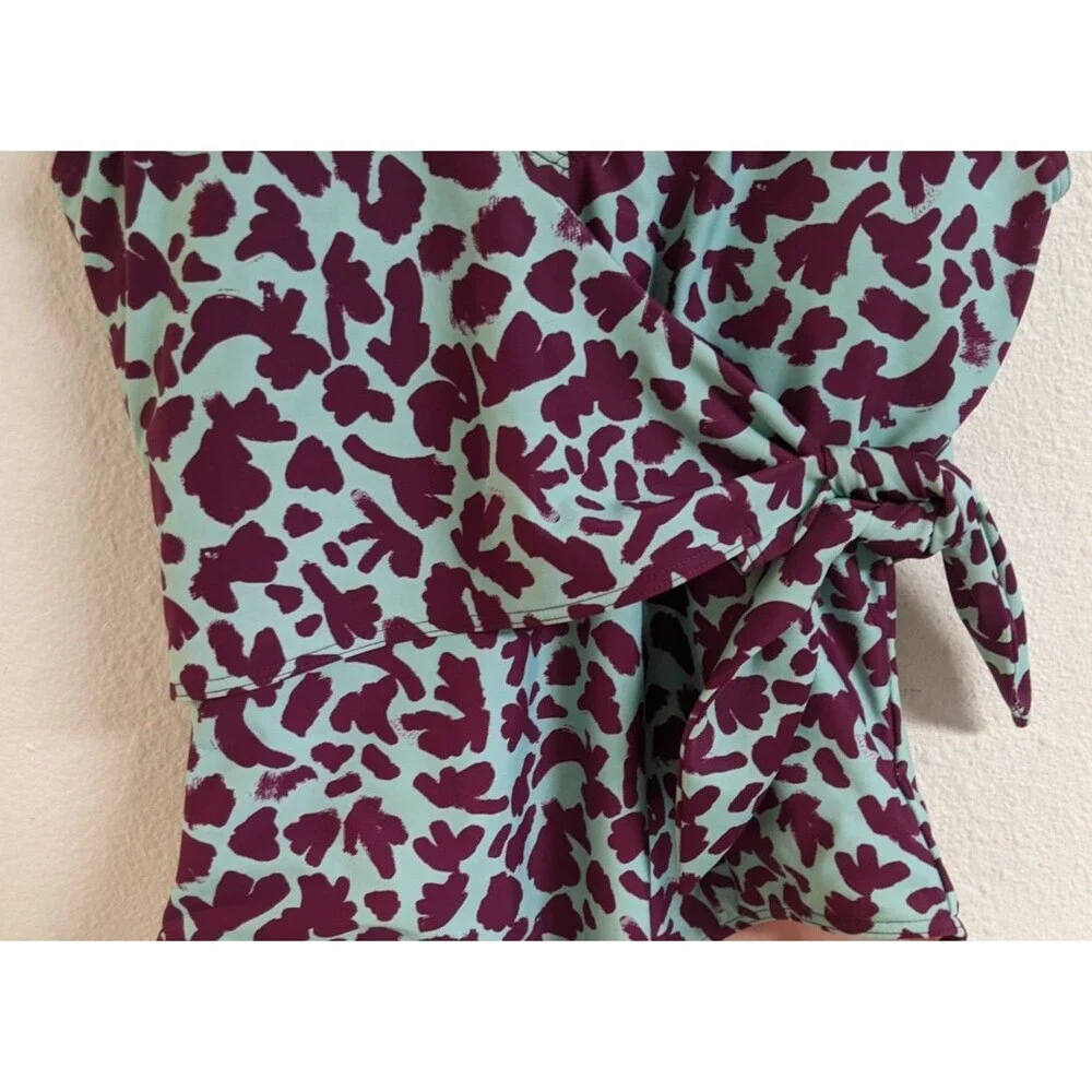 $195 Tanya Taylor Women's Blue Purple Kelly One-Piece Swimsuit Size Medium